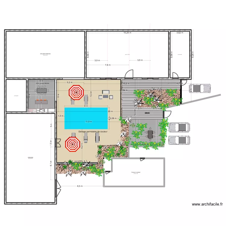 aurore et maxime 04. Plan de 7  et 543 m²