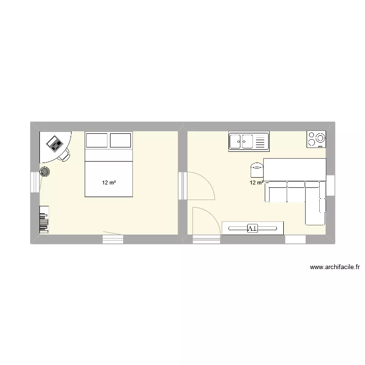 Maison 3D Lucas. Plan de 