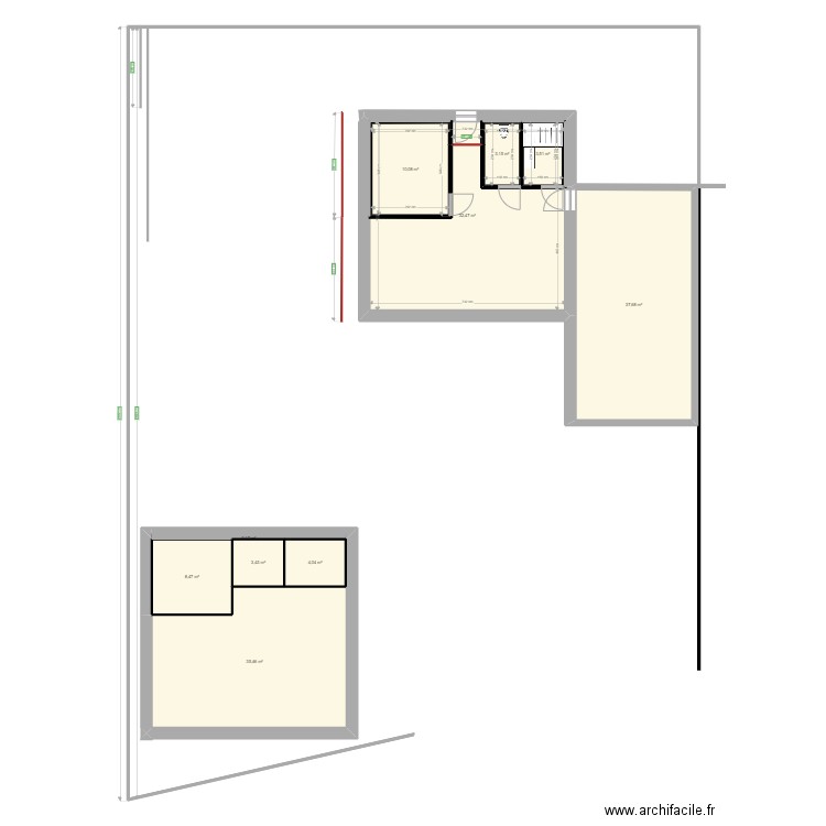 ploba 1. Plan de 10 pièces et 158 m2