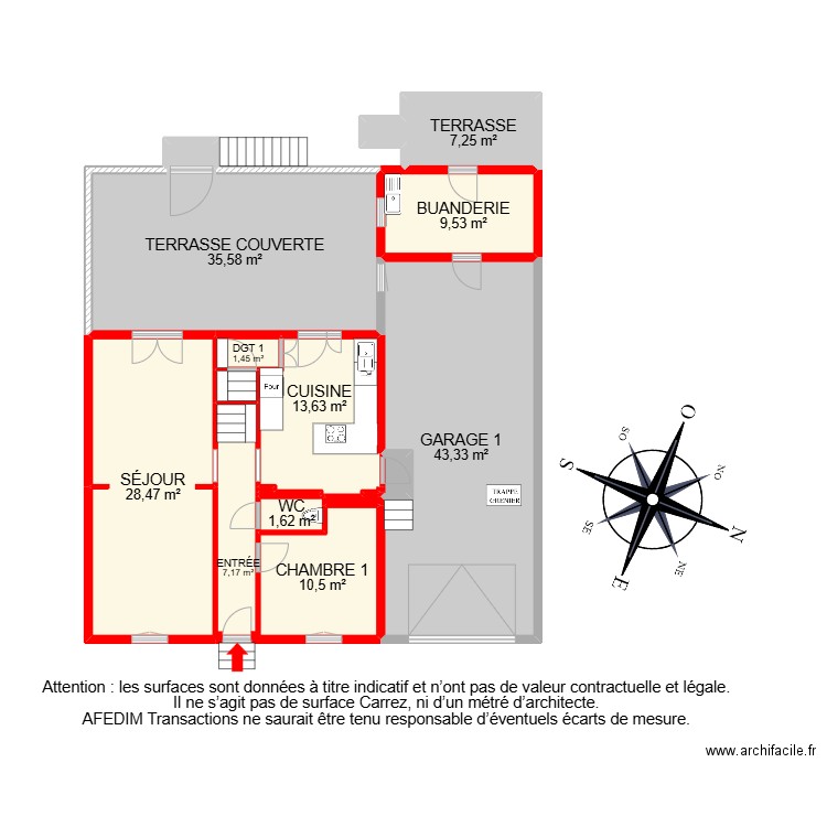 BI 27886. Plan de 35 pièces et 456 m2