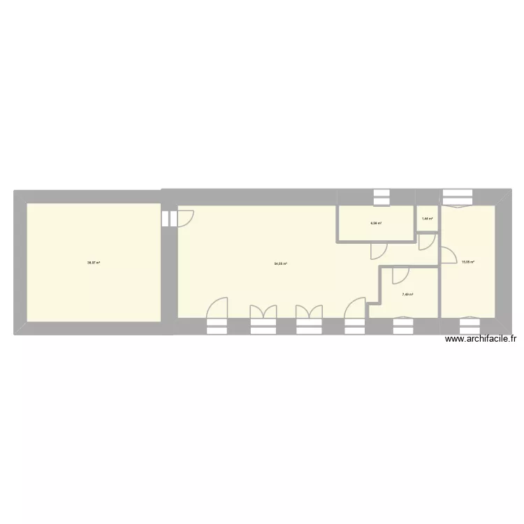 plan maison. Plan de 6 Pièces et 124 m² plan maison. Plan de 6 Pièces et 124 m²