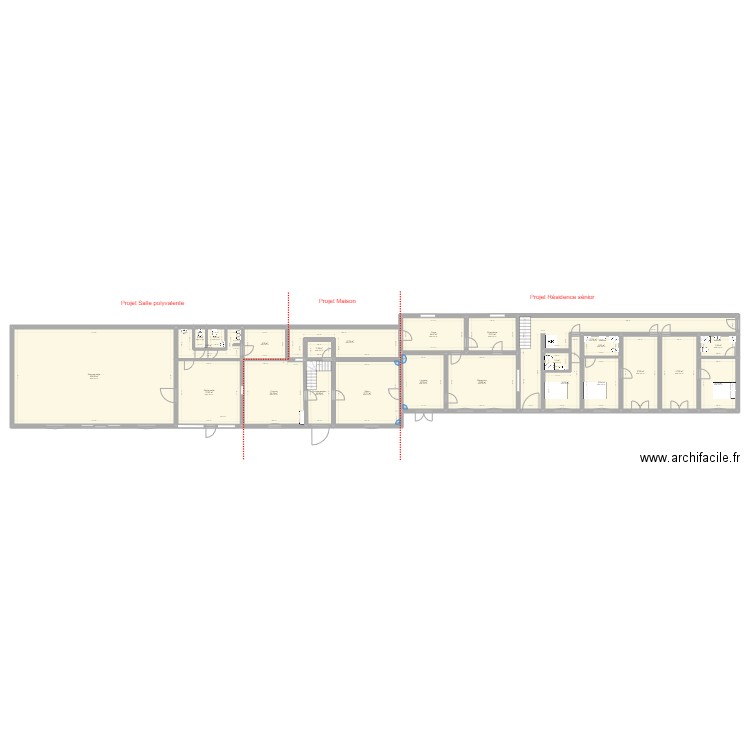 Les 3 saules rénovation V2. Plan de 0 pièce et 0 m2
