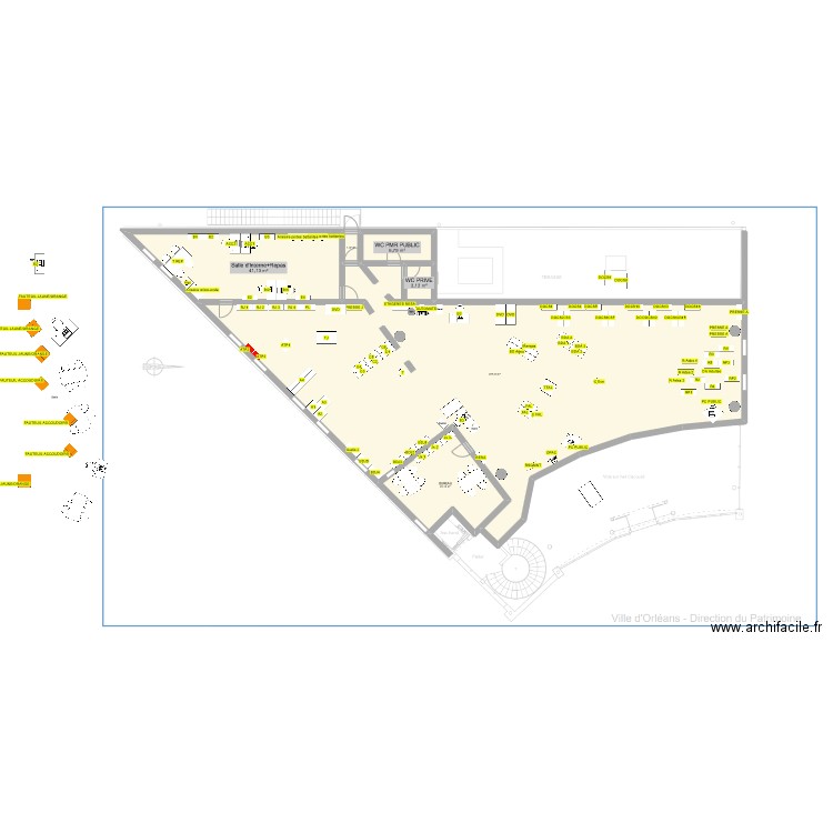 Argonne ancien Mozart 14 03 2024. Plan de 6 pièces et 325 m2