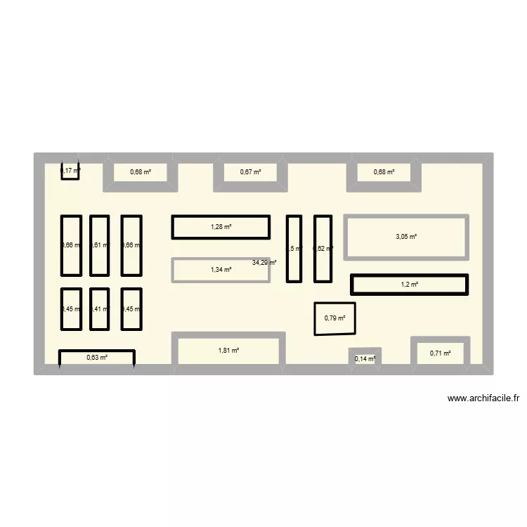 PLAN CARRFEOUR. Plan de 22 Pièces et 67 m² PLAN CARRFEOUR. Plan de 22 Pièces et 67 m²