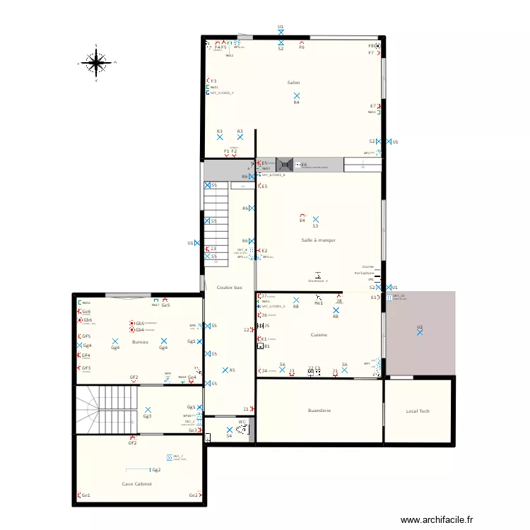 Home (Sch&eacute;ma &eacute;lectrique) v2.05. Plan de 
