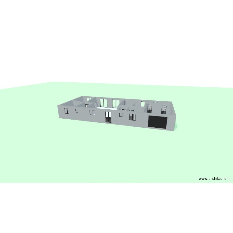 Pierrick Pecheux. Plan de 10 pièces et 189 m2
