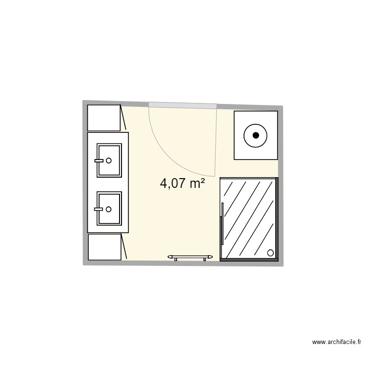 salle de bain. Plan de 0 pièce et 0 m2