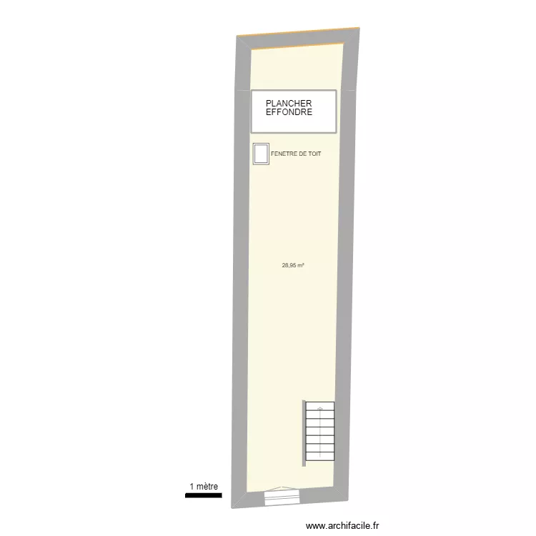 POTIERS 5 BIS R+2. Plan de 