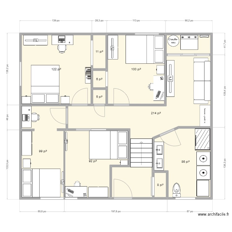 sous-sol. Plan de 0 pièce et 0 m2