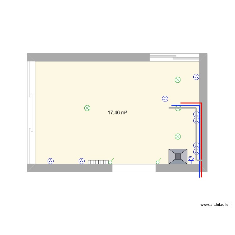 Cuisine. Plan de 0 pièce et 0 m2