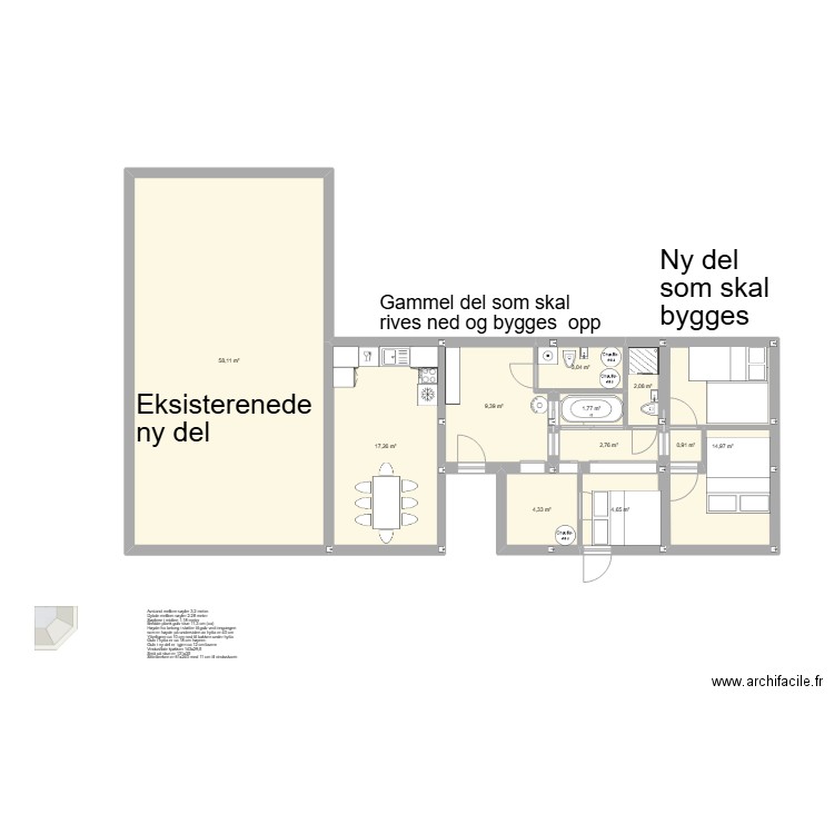 BeteBeitskiNy-Til Kryztoff. Plan de 11 pièces et 119 m2