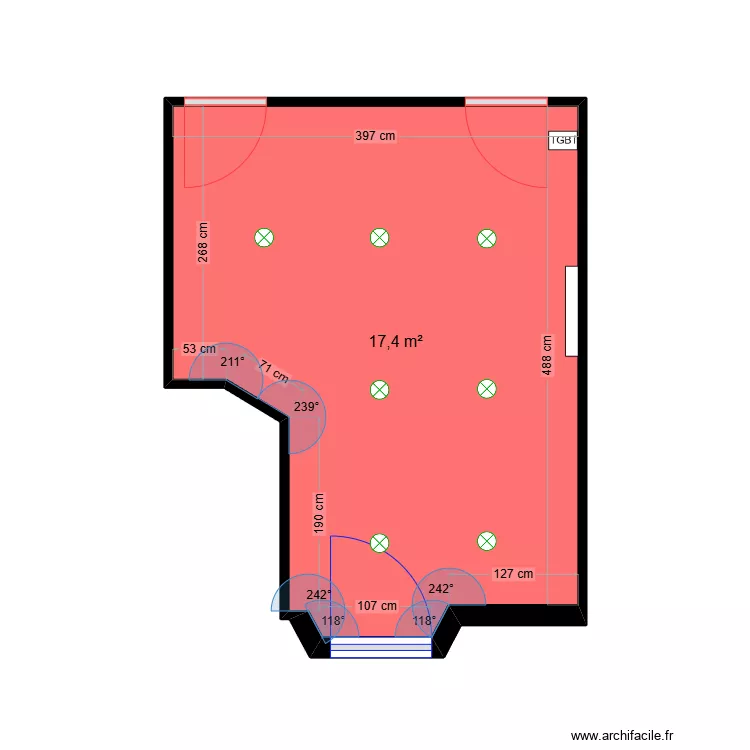 SCI du Parc - rdc hall. Plan de 