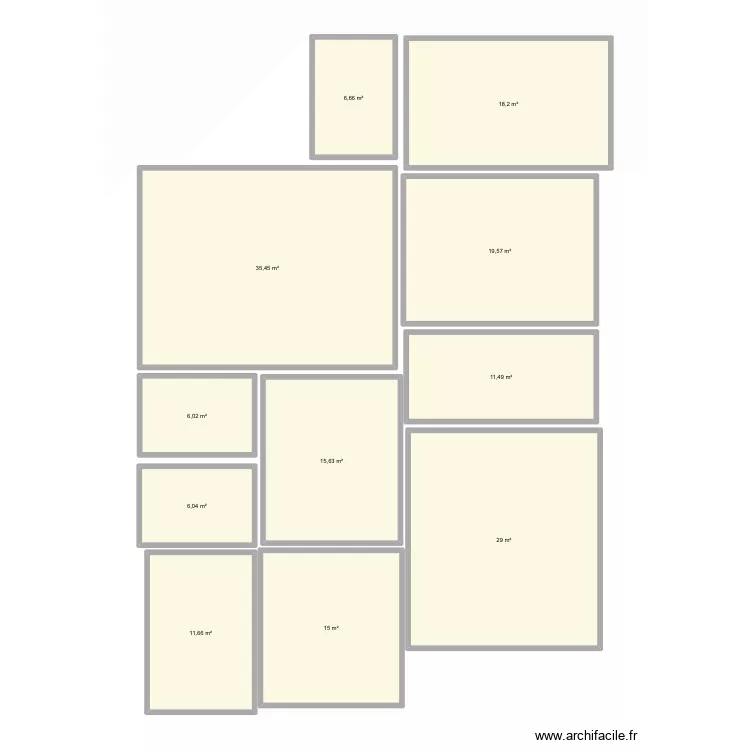 Plan nouvelle appart. Plan de 