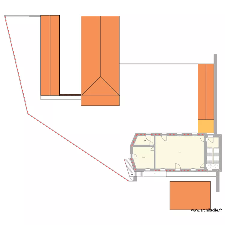 Plan RDC. Plan de 4 et 118 m² Plan RDC. Plan de 4 et 118 m²
