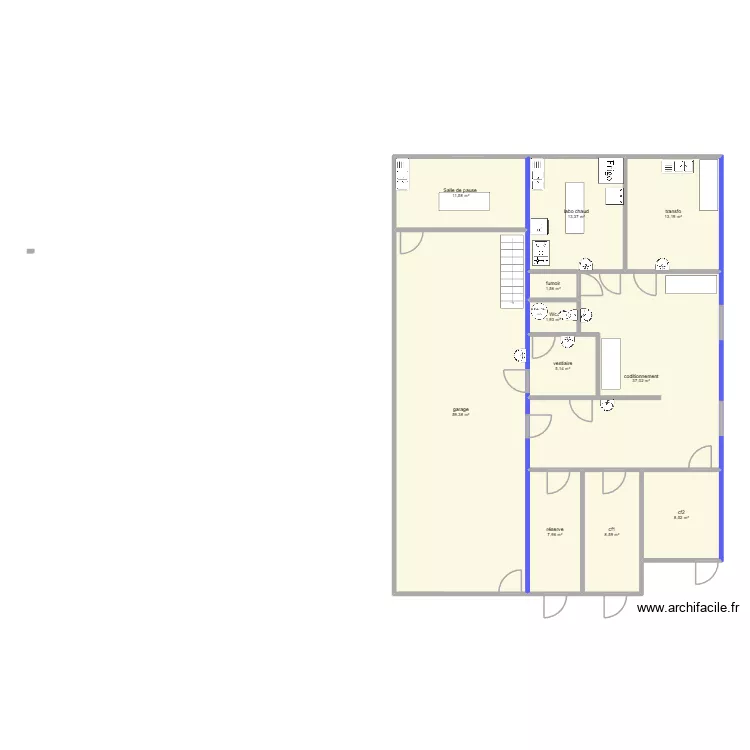 plan labo Longnes. Plan de 