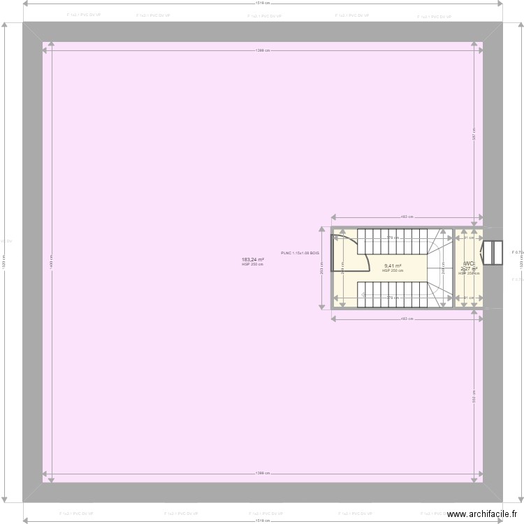 DANNI. Plan de 24 pièces et 626 m2