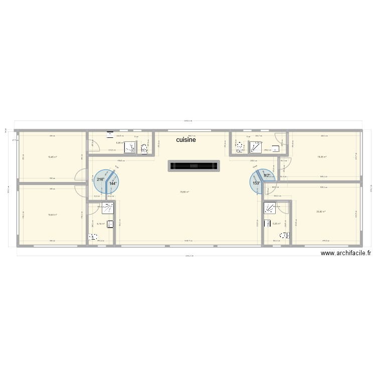 chapent aaa1. Plan de 10 pièces et 180 m2