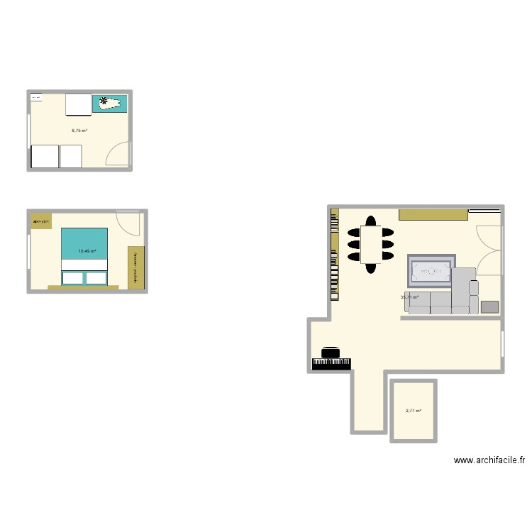 Servane. Plan de 0 pièce et 0 m2