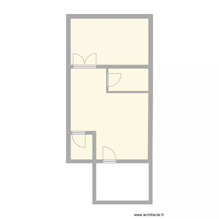 CARREFOUR  TARNOS MEZANINE PLAN VIEREGE. Plan de 4  et 39 m²