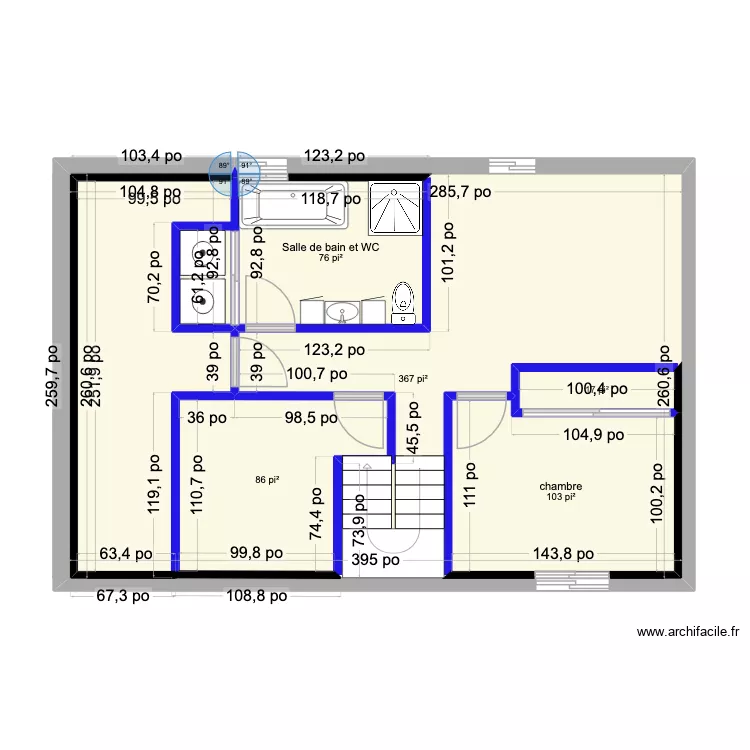 sous-sol non aménagé. Plan de 5 Pièces et 73 m² sous-sol non aménagé. Plan de 5 Pièces et 73 m²