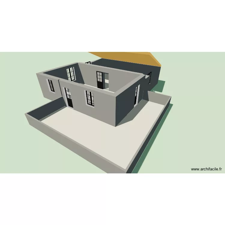 La Paret 1er &eacute;tage. Plan de 3  et 111 m²