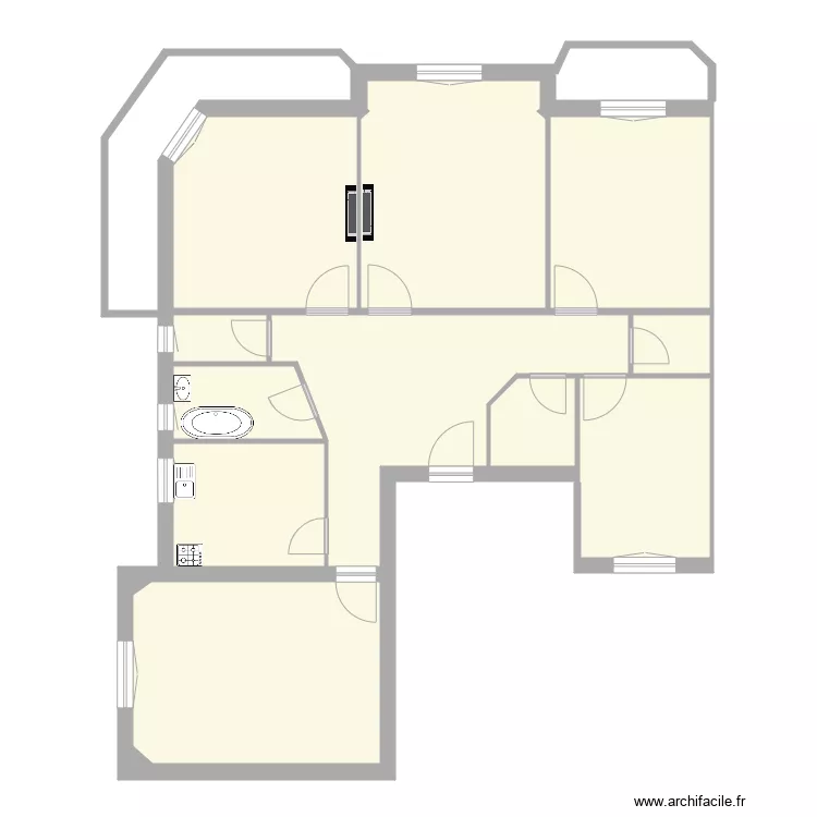 49 Graziani. Plan de 13 pièces et 130 m²