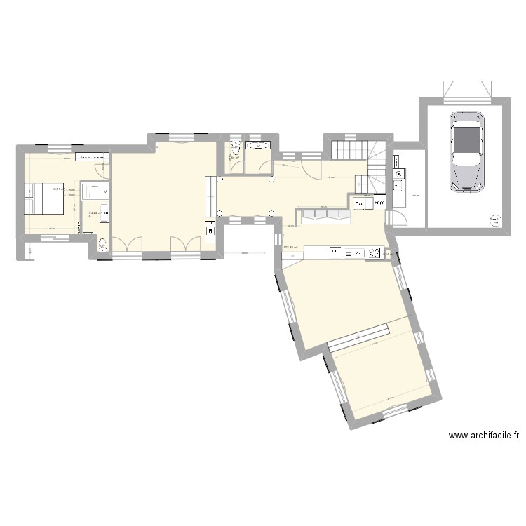 BANDOL RDC Cha P1. Plan de 0 pièce et 0 m2