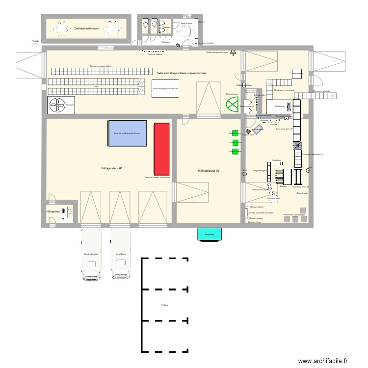 Salle 201 complète 2025. Plan de 10 pièces et 174 m2