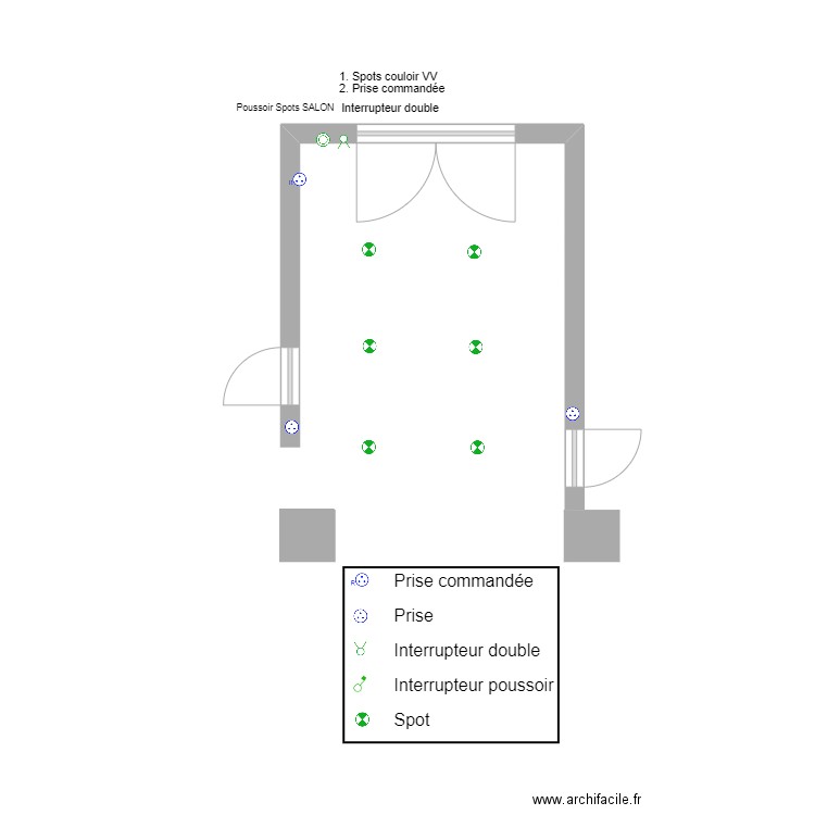 01 Entrée Aquiba. Plan de 0 pièce et 0 m2