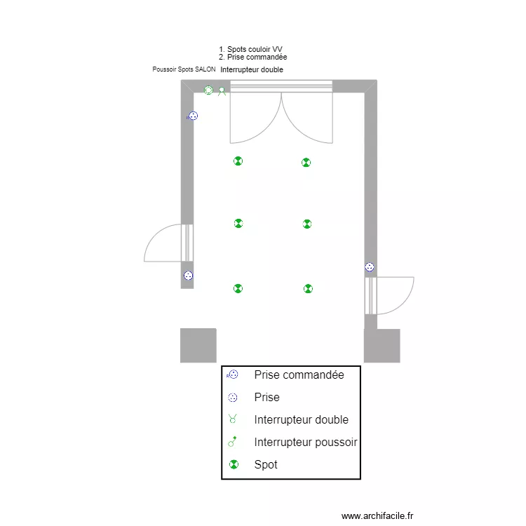 01 Entr&eacute;e Aquiba. Plan de 