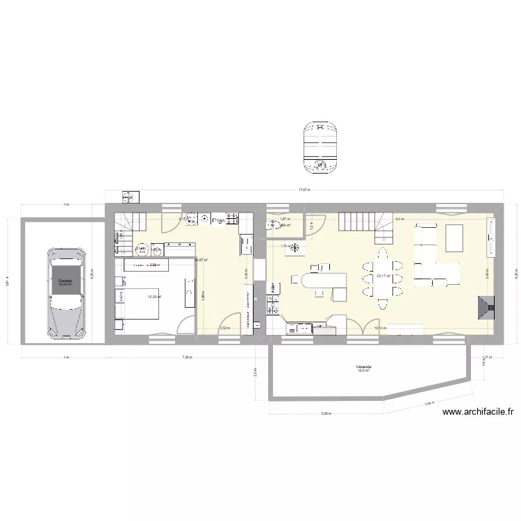 maison projet laura. Plan de 0 pièce et 0 m2