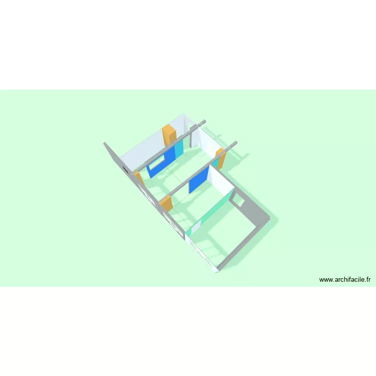 transformations avec poutres chez moi 09 mars 2026. Plan de 