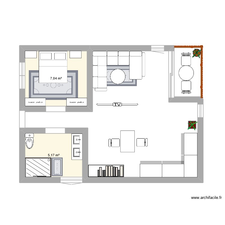 Plan maison adapt&eacute;. Plan de 0 pièce et 0 m2