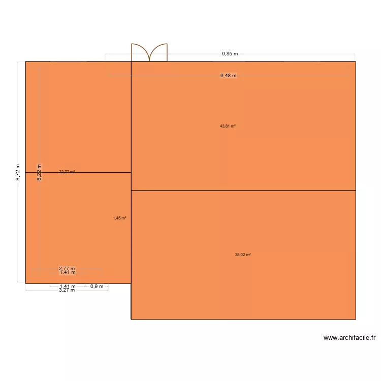facades cherac. Plan de 4 et 106 m² facades cherac. Plan de 4 et 106 m²