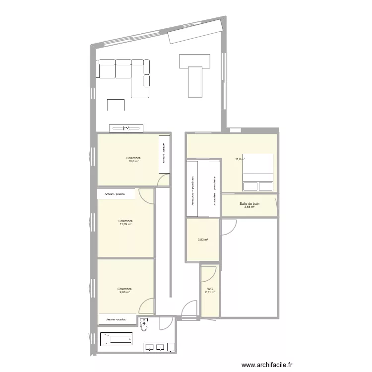 ceyras lot 16. Plan de 7  et 53 m²