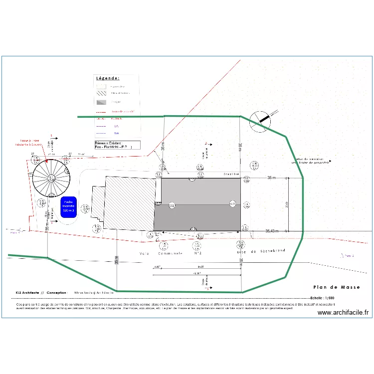 Plan 35 M ICPE Porcs Du Plateau. Plan de 