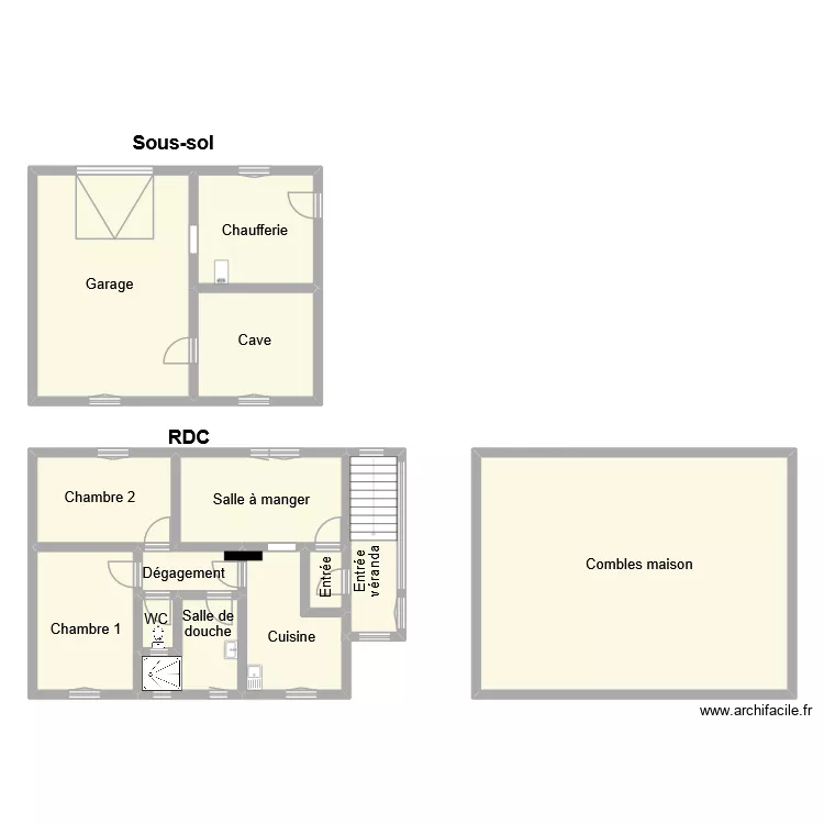 trouve. Plan de 13 Pièces et 196 m²