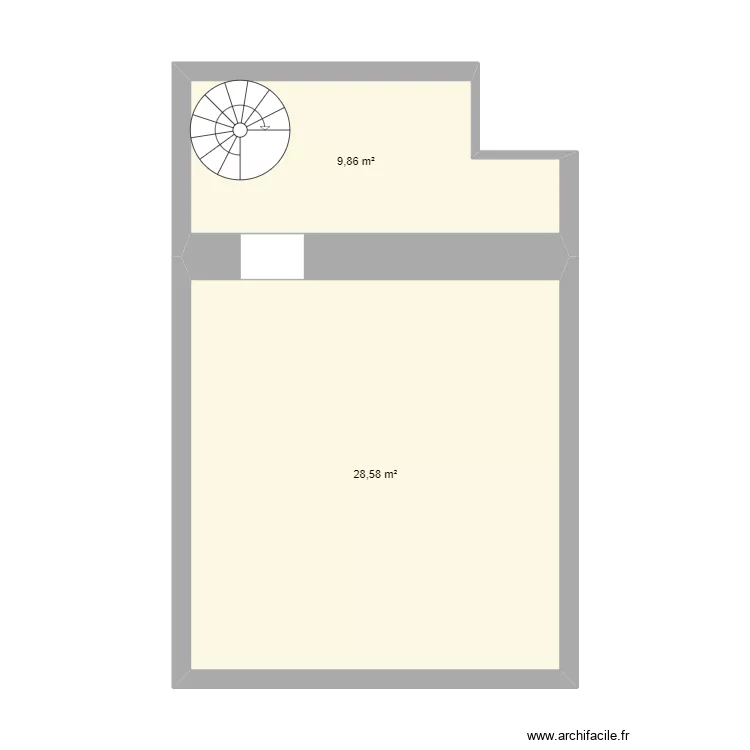 rotisse existant . Plan de 