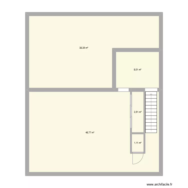 Foret. Plan de 5 Pièces et 99 m²