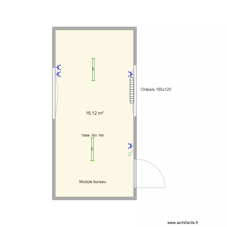 Bureau pour belgeonne design sprl. Plan de 