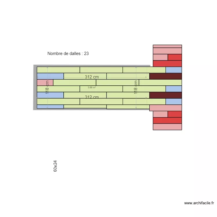 couloir26. Plan de 1 Pièce et 4 m² couloir26. Plan de 1 Pièce et 4 m²