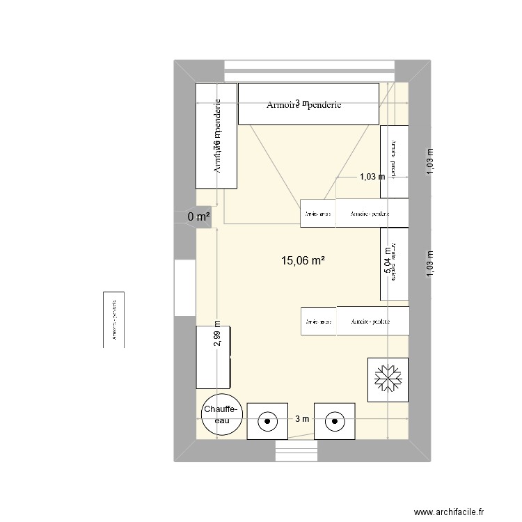 2025 08 16 Garage. Plan de 2 pièces et 15 m2