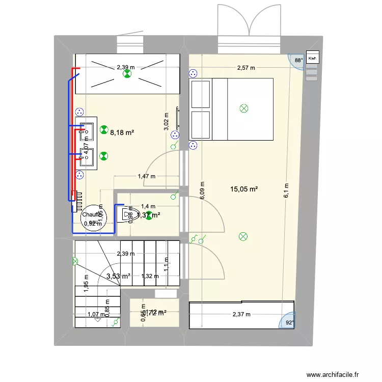 RDC bethmale 1 LIT. Plan de RDC bethmale 1 LIT. Plan de