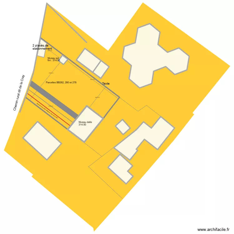 Gester Plan masse. Plan de 