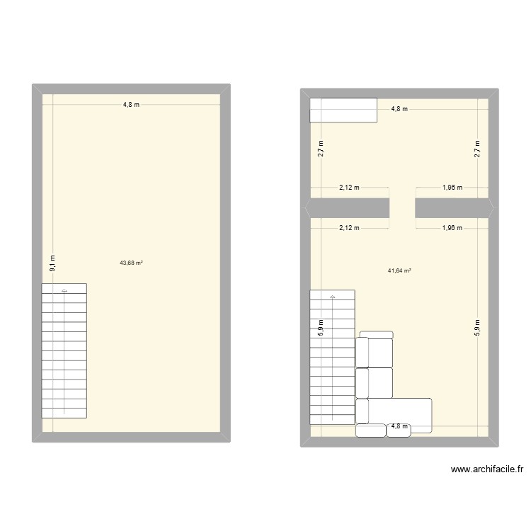 rosalie. Plan de 0 pièce et 0 m2