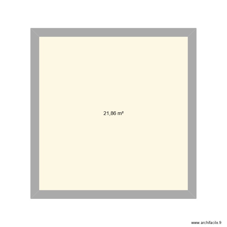 Albouna 02. Plan de 1 pièce et 22 m2
