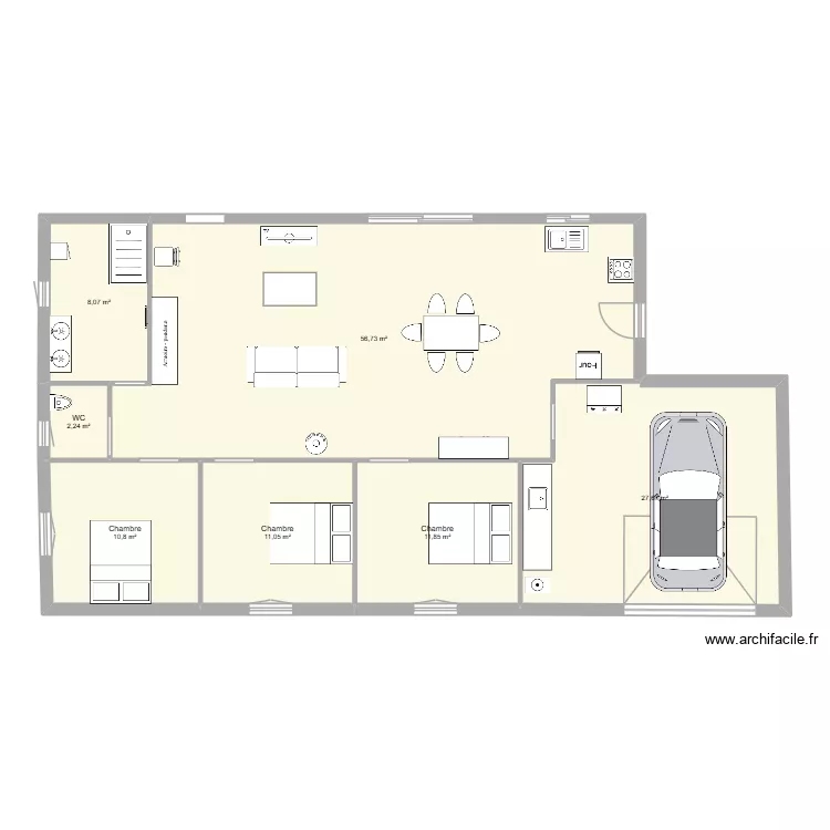 parents_V3. Plan de 7  et 128 m²