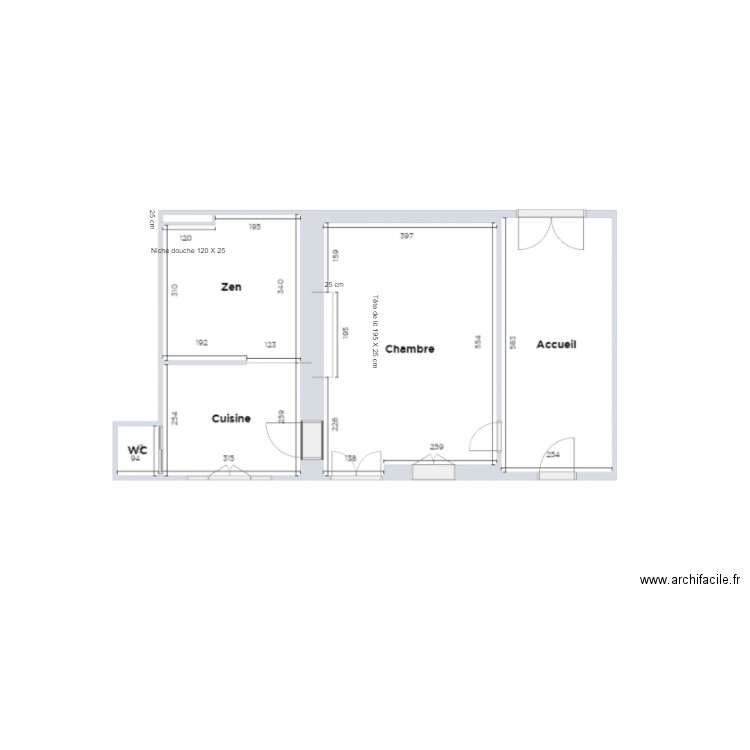 PLAN NICHE. Plan de 0 pièce et 0 m2