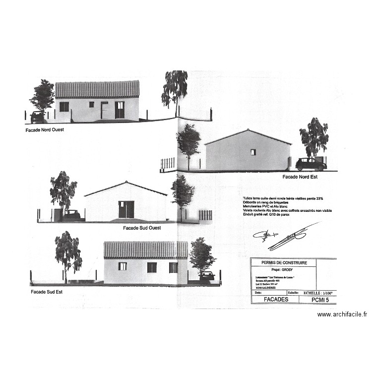 MAISON. Plan de 0 pièce et 0 m2