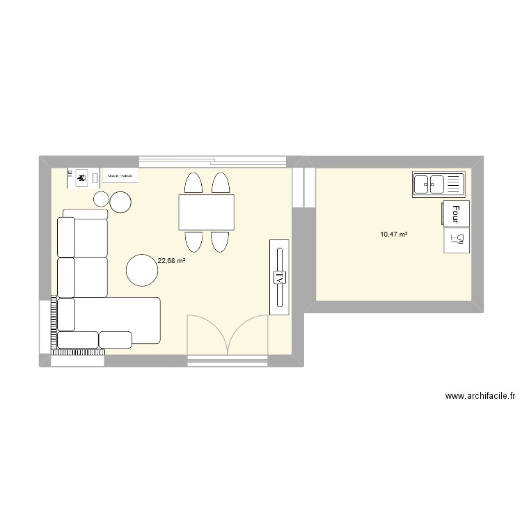 Dar rdc salon. Plan de 0 pièce et 0 m2